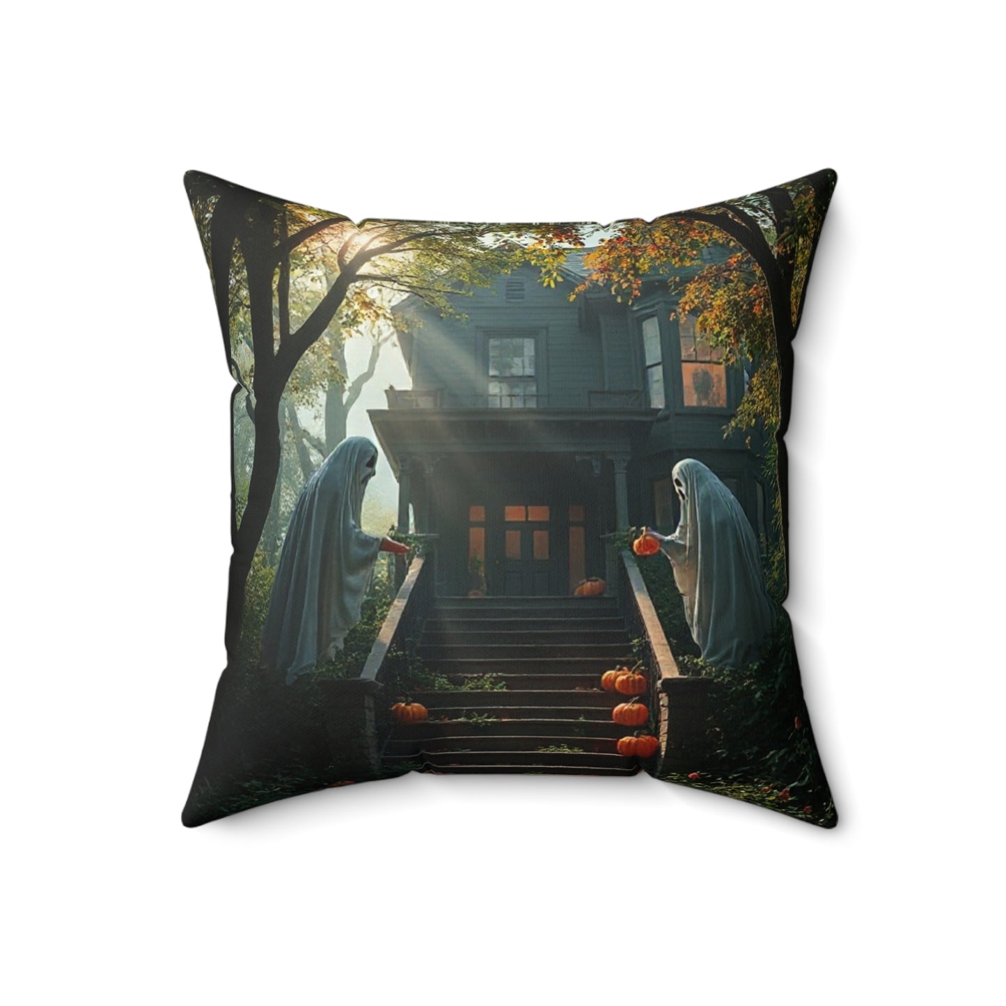 Halloween Themed Decorative Pillow, Spooky Pillows, Home Decor, Fall Décor, Ghostly Decor, Autumn Pillow, Pumpkin Decor