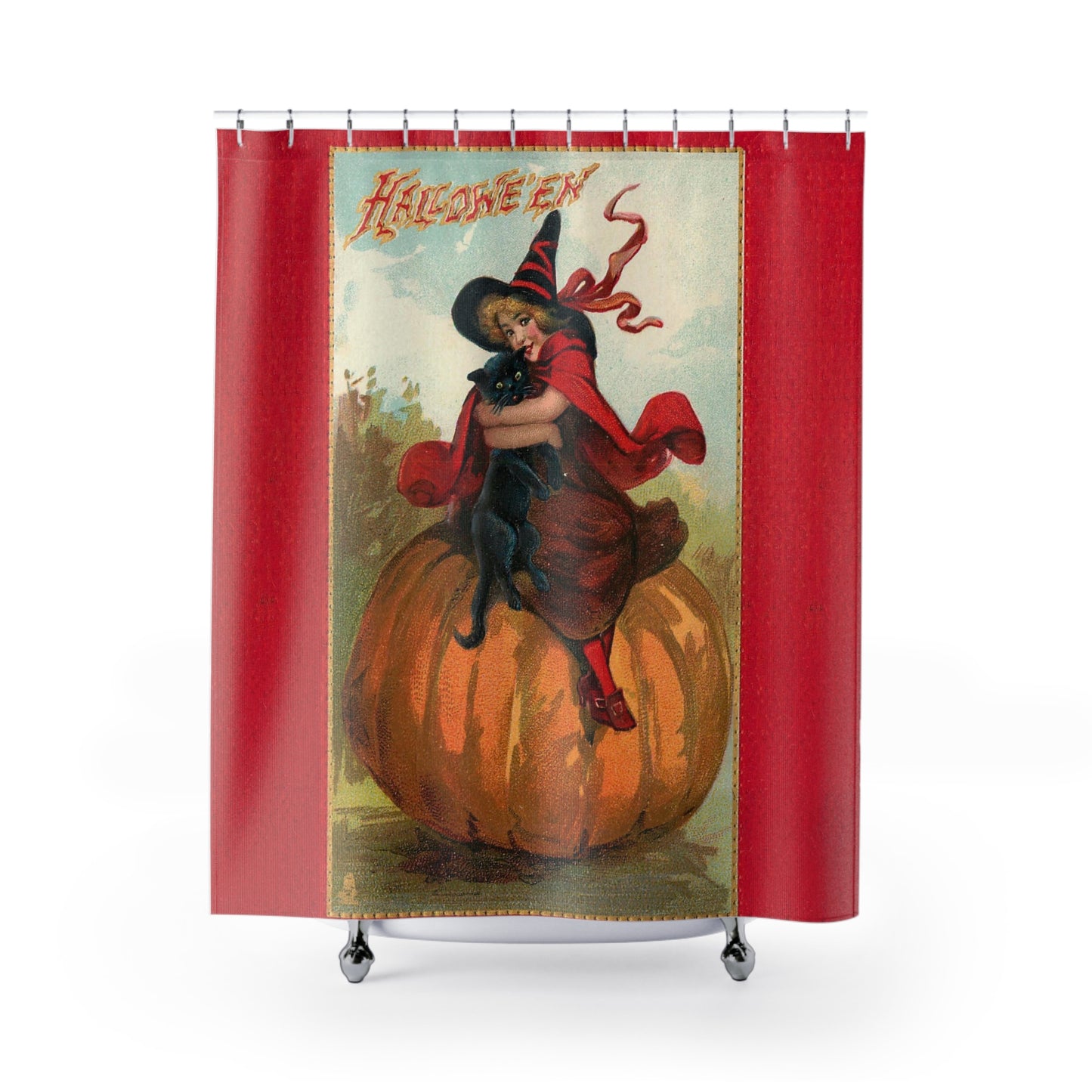 Halloween Witch Shower Curtains 71x74