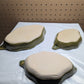 Vintage Green Leaf Trinket or Snack Bowls - Set of 3