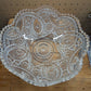 Vintage American Thick Cut Hobstars and Sawtooth Bowl