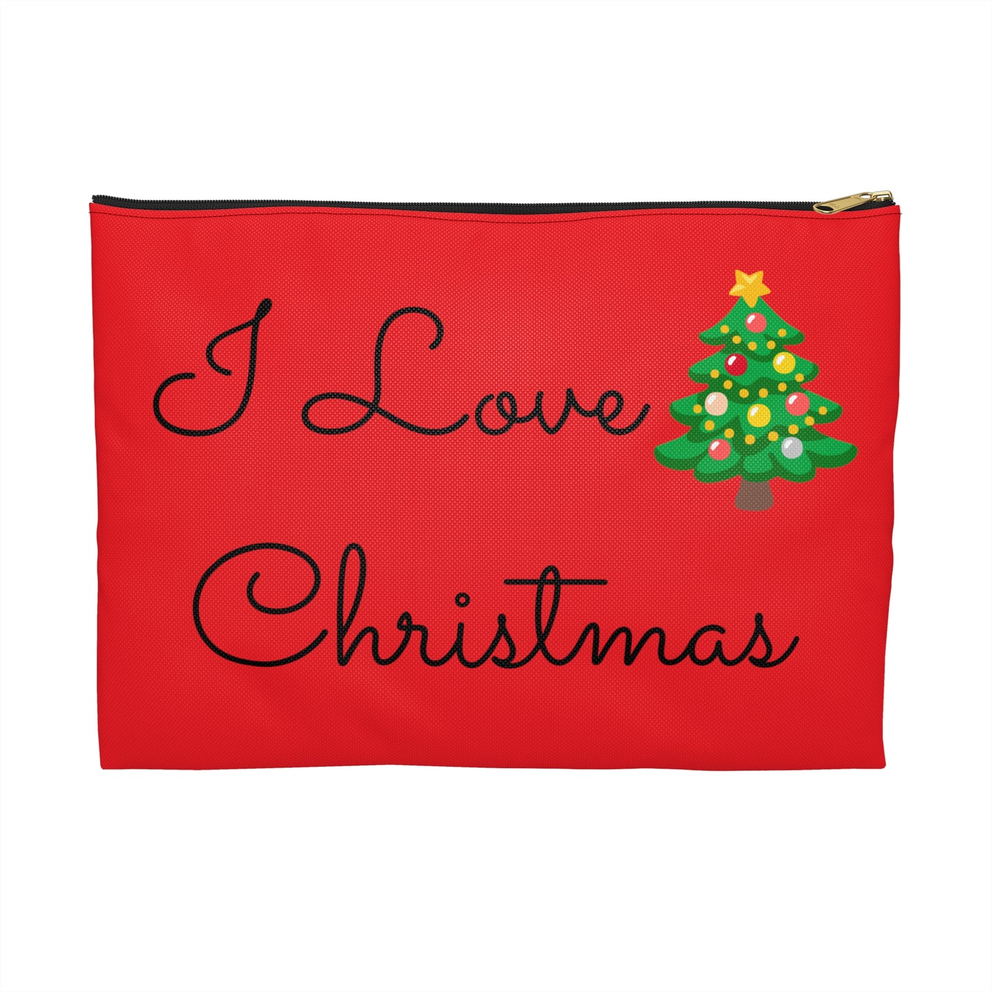 I Love Christmas Accessory Pouch