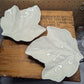 Better Homes and Gardens White Leaf Trinket/Snack Plates - Set of 2