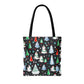 Colorful Christmas Tree Tote Bag