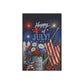4th of July Garden Flag — Happy 4th of July Patriotic House & Yard Banner