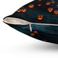 Halloween Themed Spun Polyester Square Pillow | Cozy Autumn Decor, Spooky Home Accent, Fall Cushion, Haunted House Design, Halloween Gift