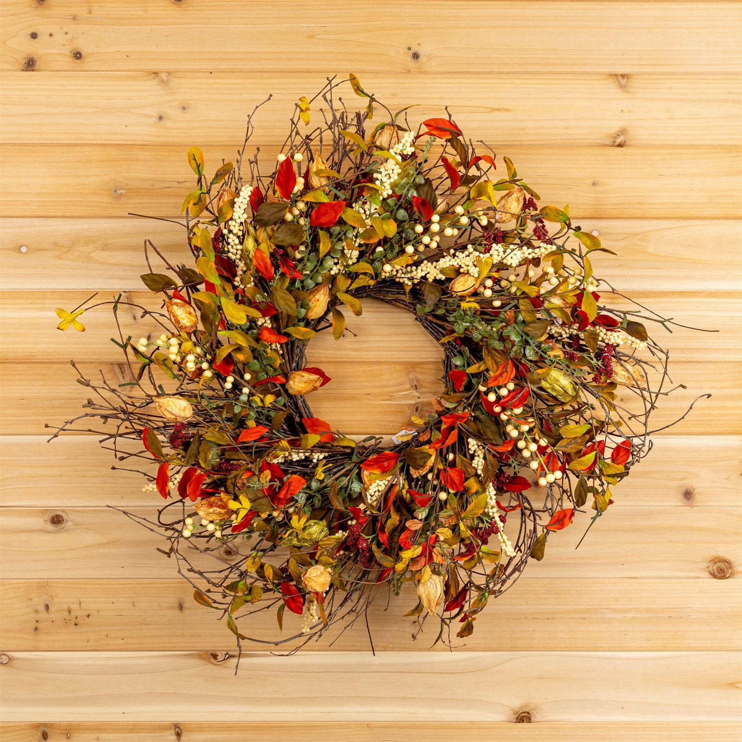 Cape Gooseberry Wreath 20"D