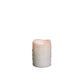LED Dripping Wax Pillar Candles (Set of 4) 4" White