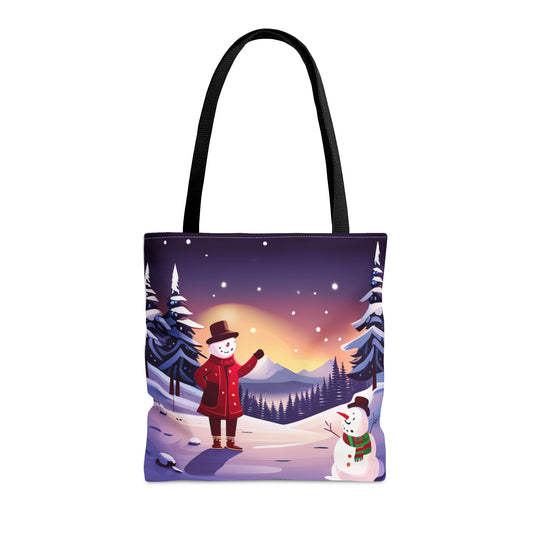 Happy Snowman Tote Bag