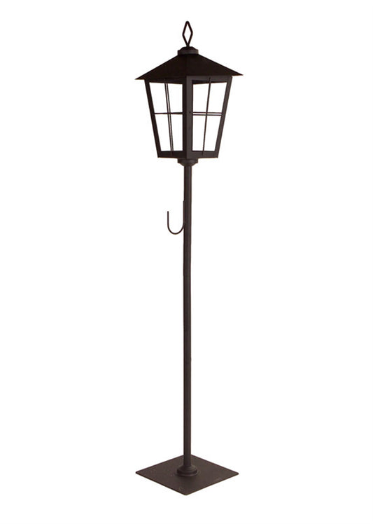 Lantern Wreath Holder 43.5"H Metal/Glass