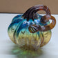 Glass pumpkin - Blue and Brown