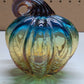 Glass pumpkin - Blue and Brown