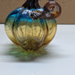 Glass pumpkin - Blue and Brown