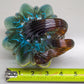 Glass pumpkin - Blue and Brown