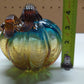 Glass pumpkin - Blue and Brown