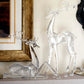 Modern Clear Acrylic Holiday Deer Figurine (Set of 2)