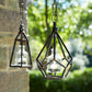 Metal Frame Hanging Tea Light Holder (Set of 2)