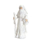 Snowy White Winter Santa Figurine (Set of 3)