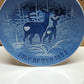 Jule After 1965 deer plate 7.25" w/wire hanger