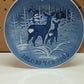 Jule After 1965 deer plate 7.25" w/wire hanger