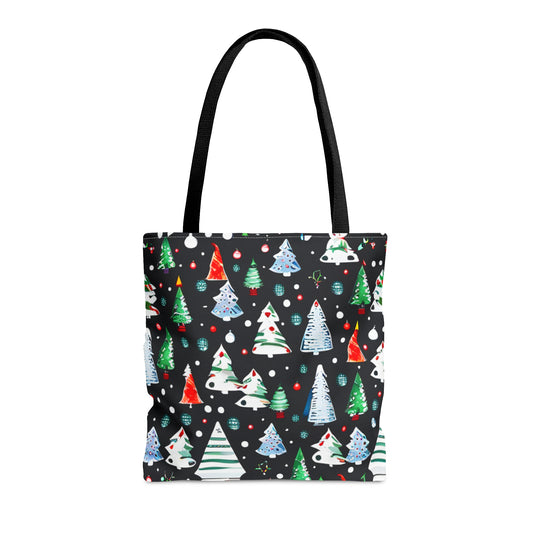 Colorful Christmas Tree Tote Bag