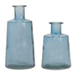 Bottle (Set of 2) 7"H, 9.5"H Glass