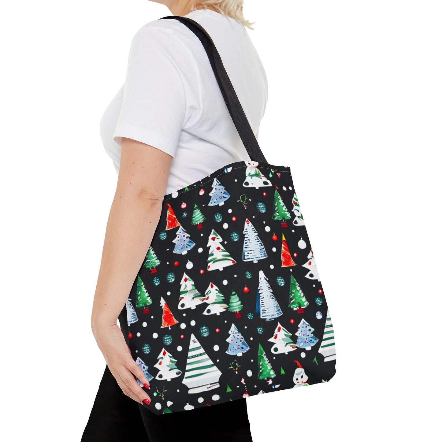 Colorful Christmas Tree Tote Bag