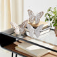 Butterfly (Set of 3) 6.75"L x 5.5"H, 7"L x 5.5"H, 7.25"L x 5.75"H Resin
