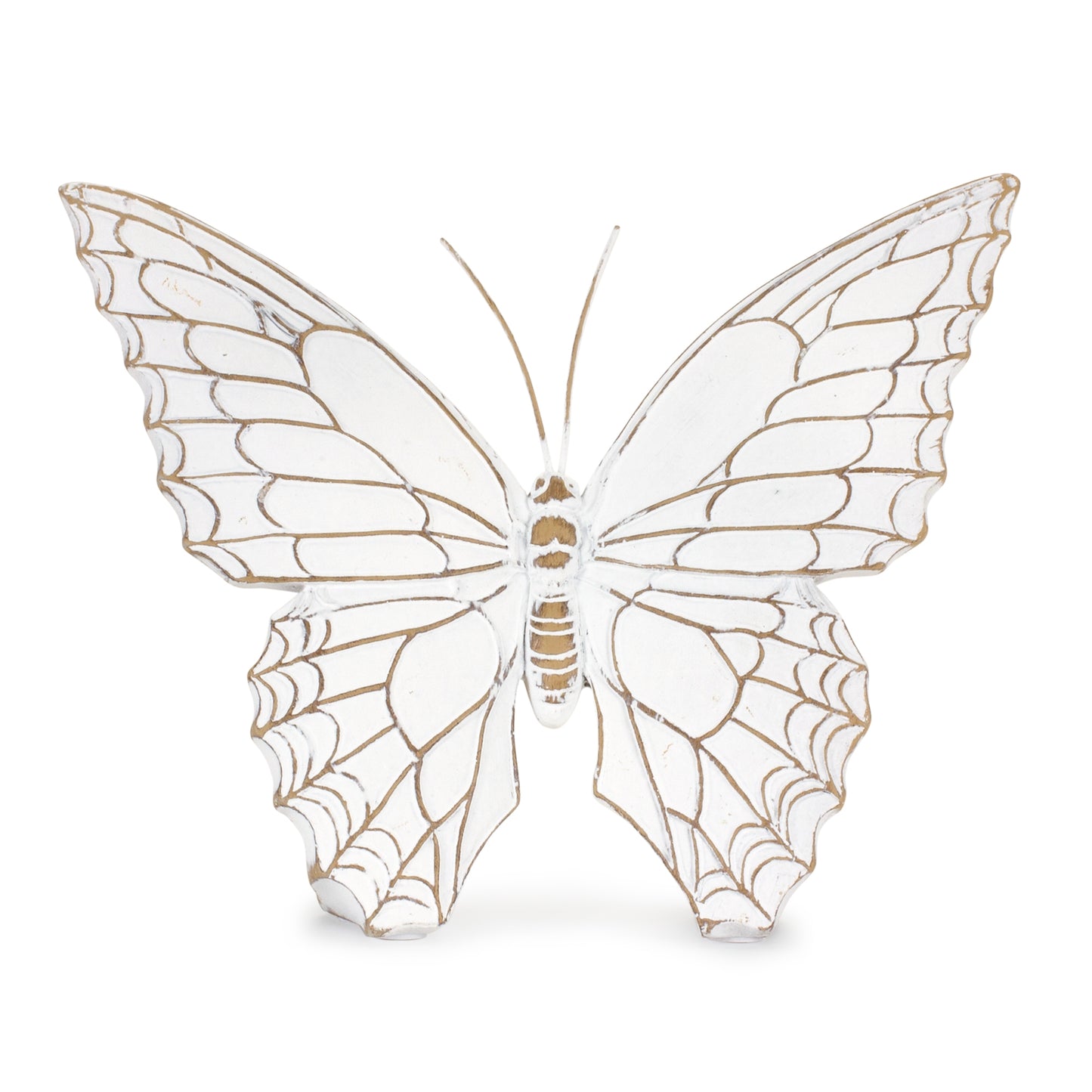 Butterfly (Set of 3) 6.75"L x 5.5"H, 7"L x 5.5"H, 7.25"L x 5.75"H Resin