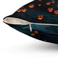 Halloween Themed Spun Polyester Square Pillow | Cozy Autumn Decor, Spooky Home Accent, Fall Cushion, Haunted House Design, Halloween Gift