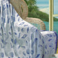 Seashells Periwinkle Rayon Throw-48x60 Woven Throw