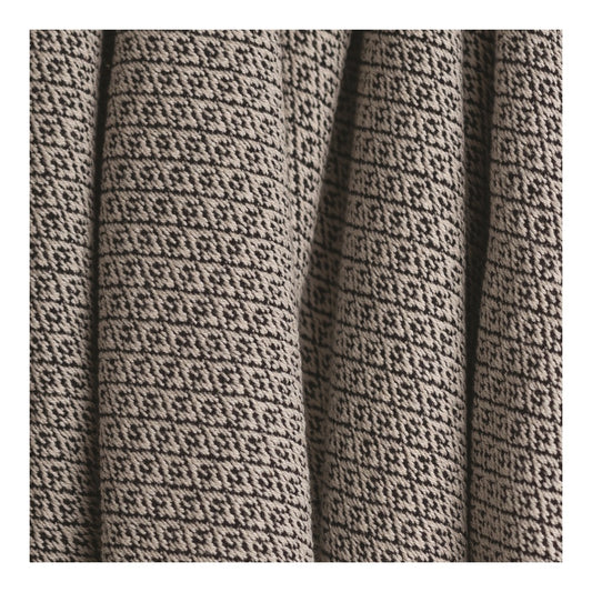 Heirloom-quality Dotted Diamond Black Tapestry Throw 46x67 Woven Throw