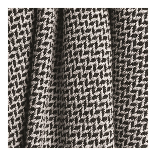 Heirloom-quality Dashing Texture Black Tapestry Throw 46x67 Woven Throw