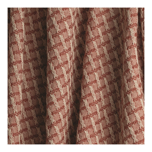 Heirloom-quality Lattice Terra Cotta Tapestry Throw 46x67 Woven Throw