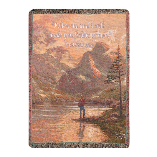 Thomas Kinkade Almost Heaven Tapestry Throw 50x60 Woven Blanket