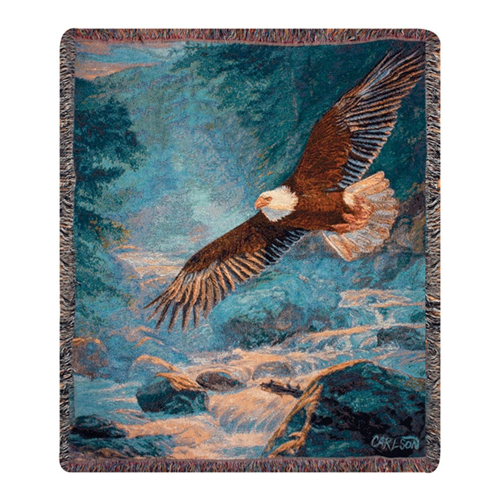 American Majesty Tapestry Throw 50x60 Woven Blanket
