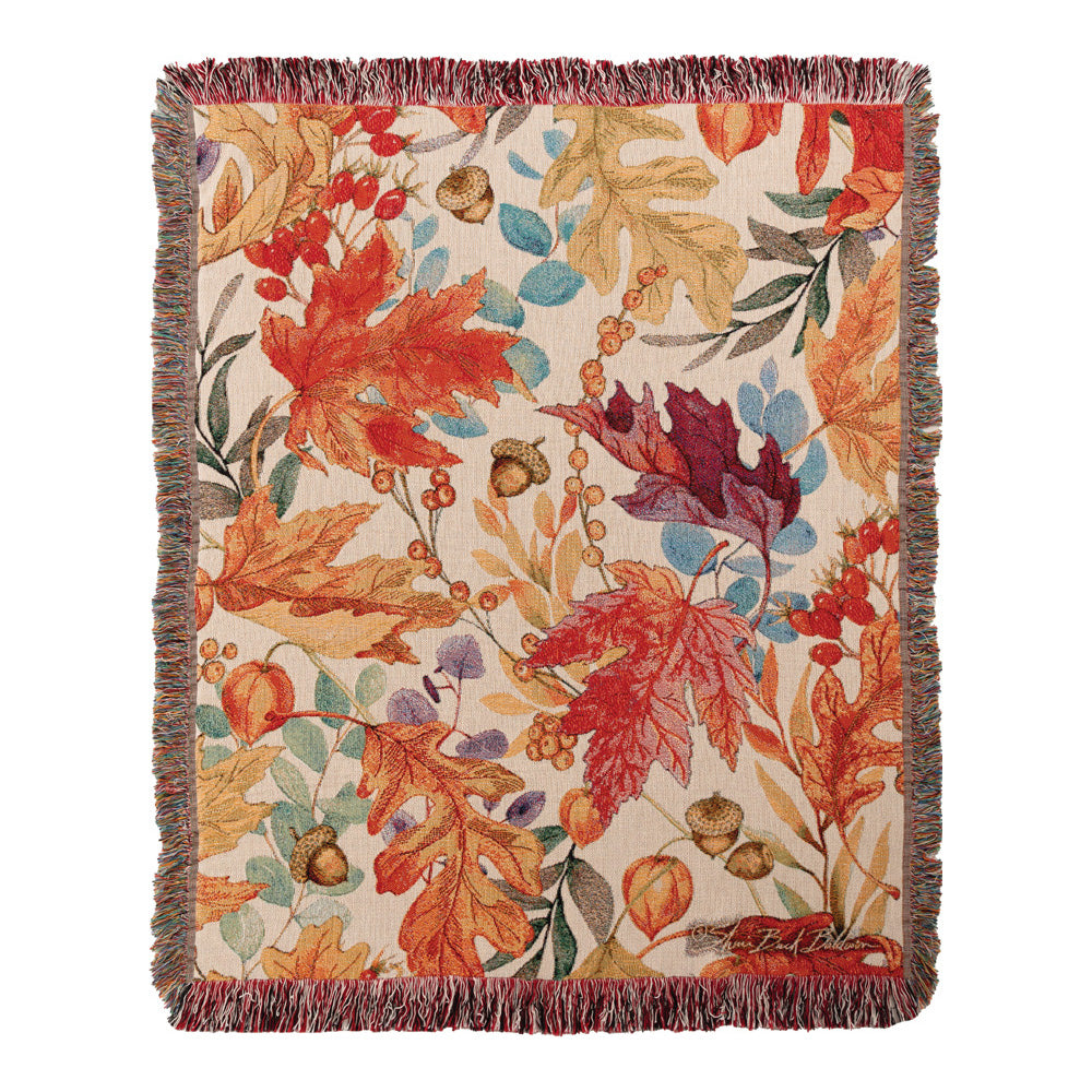 Autumn Colors Tapestry Throw 50x60