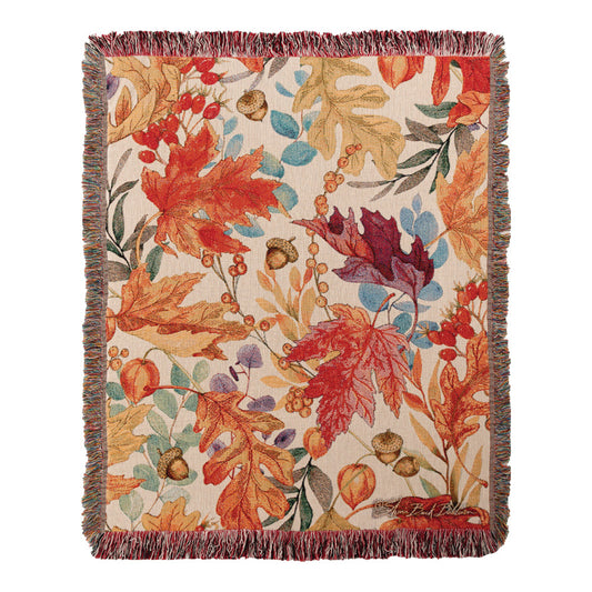 Autumn Colors Tapestry Throw 50x60