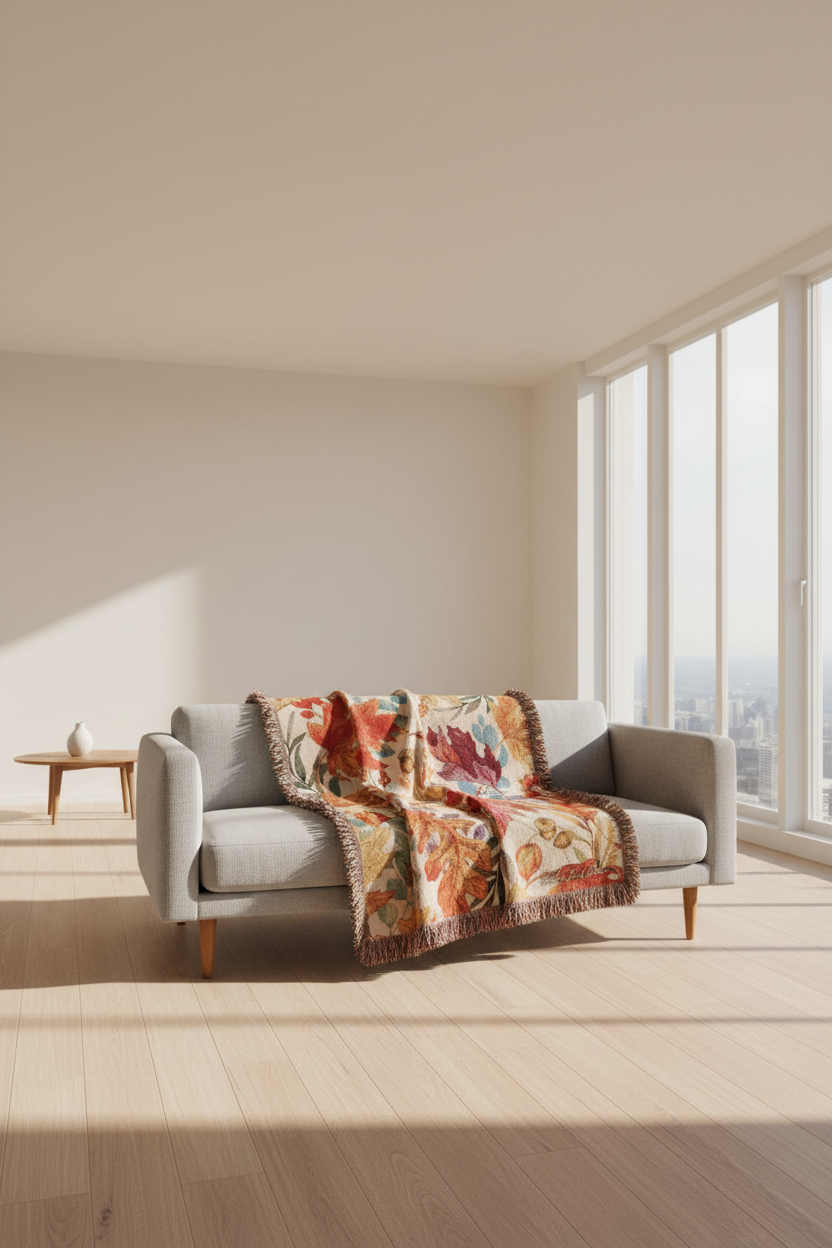 Autumn Colors Tapestry Throw 50x60