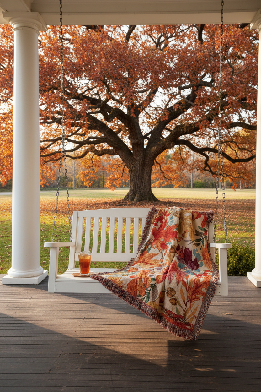 Autumn Colors Tapestry Throw 50x60