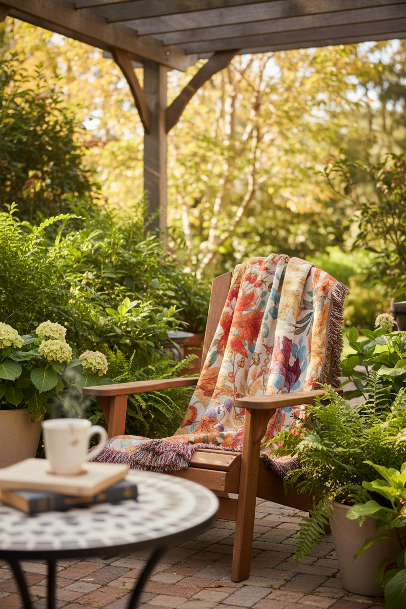 Autumn Colors Tapestry Throw 50x60