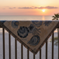 Blue Oysters And Coral Tapestry Throw 50x60