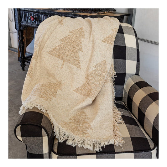 Boucle Trees 46X60 Throw