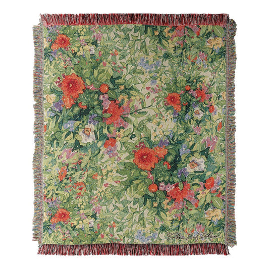 Butterfly Squares Woven Throw 50x60