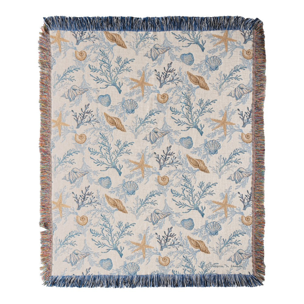 Beach Vibes Tapestry Throw 50x60 Woven