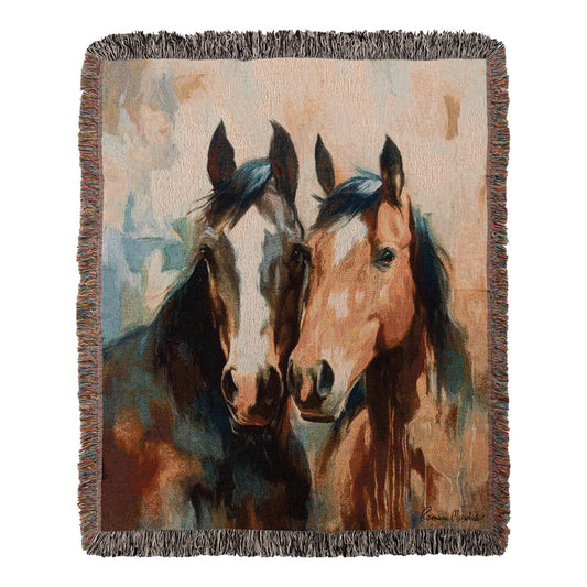 Caballo Magnific Brown Tapestry Throw 50x60