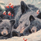 Cozy Bear  60X50 Tapestry Throw Woven