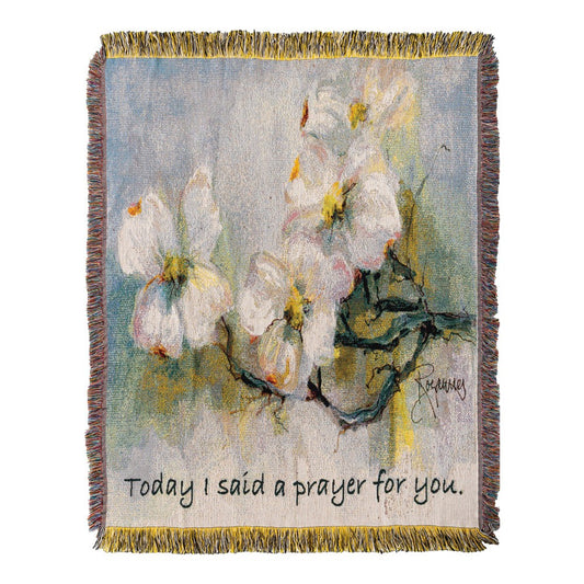 Dogwood With Verse Tapestry Throw 50x60