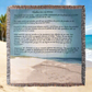 Footprints In The Sand Tapestry Throw - Spanish 50X60