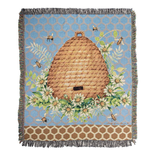 Garden Buzz Tapestry Throw 50x60