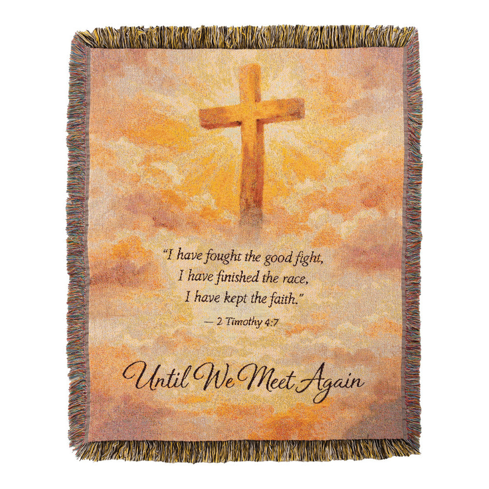 I Have Fought The Good Fight Tapestry Throw 50X60